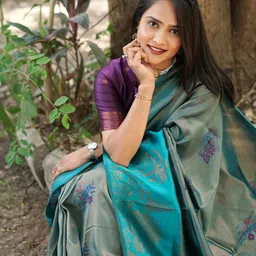 Om Shantam Sarees Woven Design Zari Kanjeevaram Saree-image-50