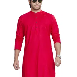 Authentics Men Solid Cotton Full Sleeve Straight Kurta-picture-45