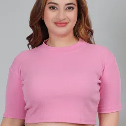 Fabme Cotton Plus Size Crop Top-image-26