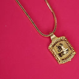Anshenterpris Gold-Plated Square Pendants With Chains-picture-11