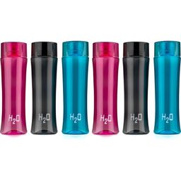 ReeQ Pink & Blue Set of 6 Plastic Solid Water Bottle-33