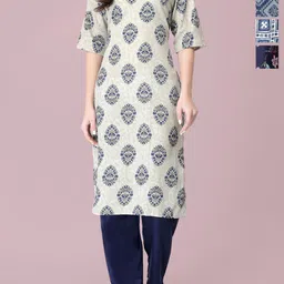 Anouk Rustic Women Pack Of 4 Printed Straight Kurta-image-62
