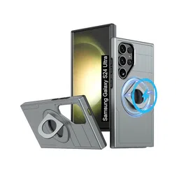 Luxury Kase Solid Samsung Galaxy S24 Ultra 5G Magsafe Shockproof Rugged Back Case-11