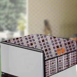 The Furnishing Tree Magenta Printed Refrigerator Cover-image-89