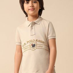u.s. polo assn. kids Uspa Kids Boys Brand Embroidered Pure Cotton Polo T-shirt-picture-49