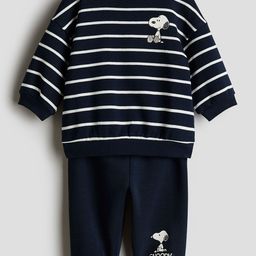 H&M 2-Piece Printed Sweatshirt Set-picture-24