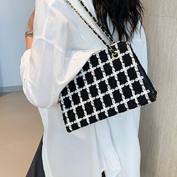 LULU & SKY PU Oversized Structured Handheld Bag with Bow Detail image 5
