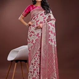 DIVASTRI Ethnic Motifs Zari Saree-picture-16