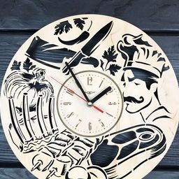 QEZNEF Beige Traditional Wall Clock-image-75