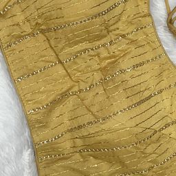 RAGHUVEER CREATION Zigzag Embroidered Saree Blouse image 3