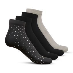 TalkingSox Unisex Pack Of 4 Moisture Wicking Bamboo Ankle Length Socks-21