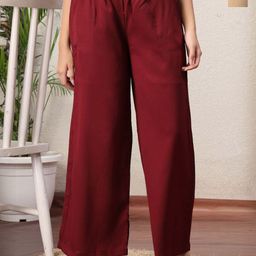 ETC Women Pack Of 2 Wide Leg Lounge Pants With side Pocket-picture-22