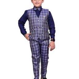 VALUE CREATION Boys Checked 3 Piece Suits-image-16