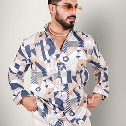 SZN Men Original Opaque Printed Casual Shirt-image-95