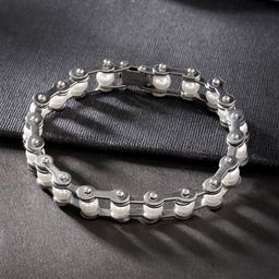 The Roadster Lifestyle Co. Men Silver-Plated Pearl Beaded Bracelet-image-23
