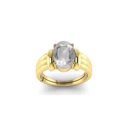 Todani Jems Unisex 4.25 Ratti White Sapphire Gemstone Adjustable Ring-26