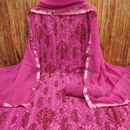 Maroosh Floral Embroidered Sequinned Georgette Unstitched Dress Material-picture-54