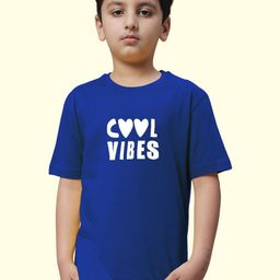 Friskers Boys Typographic Printed Round Neck Short Sleeves Cotton Casual T-shirt-44