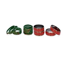 SOMIL Women combo of 2 sets Traditional Glass Bangles-picture-23