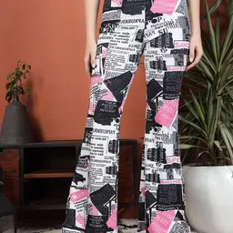 TANDUL Women Floral Printed Original Slim Fit Trousers-image-85