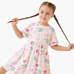 Juniors by Babyshop Print Fit & Flare Dress-picture-21