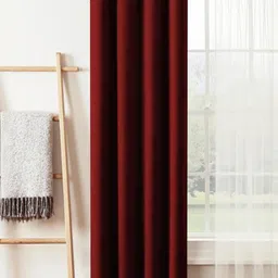 Lunar Days Maroon Curtains and Sheers-picture-36