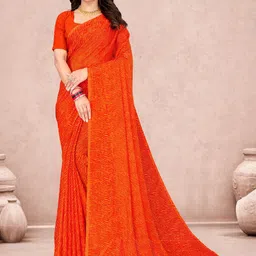 Panzora Leheriya Printed Saree With Matching Blouse Piece-picture-18