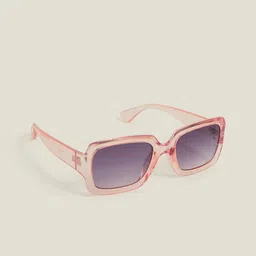 Accessorize Women Crystal Oversized Sunglasses with UV Protected Lens MA-10004405351-33