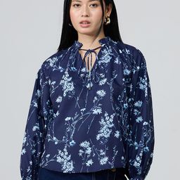 20Dresses Women Floral Print Tie-Up Neck Cuffed Sleeve Regular Top-picture-20