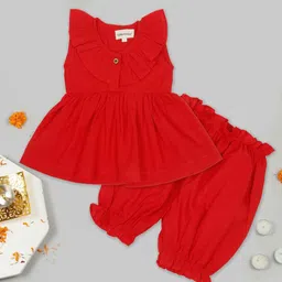LITTLE GINNIE Girls Top with Shorts-image-88