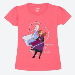Wear Your Mind Girls Printed Puff Sleeves Pure Cotton Applique T-shirt-picture-37