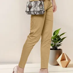 Moda Rapido Women Strechable Cotton Trousers-picture-10