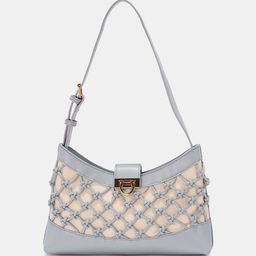 Forever Glam by Pantaloons PU Half Moon Shoulder Bag with Quilted-image-38