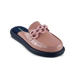 Catwalk Western Embellished Round Toe Mules Flats-image-41