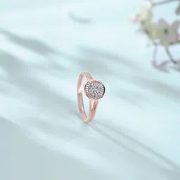 Mia by Tanishq Yellow Gold and Diamond Glow Getter Ring-image-82