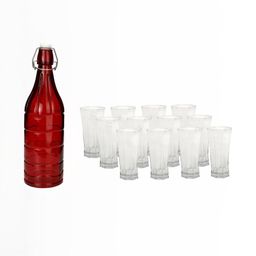 SOMIL Red Glass Airtight Can Bottle-picture-43