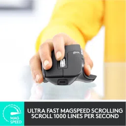 Logitech MX Master 3 / Ultrafast Scrolling, Ergonomic, 4000 Dpi Wireless Ambidextrous Touch Mouse with Bluetooth image 2
