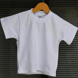 DHANYA Kids-Unisex White Cotton Tshirts-image-109