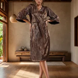 BAESD Animal Satin Sheath Dress-image-92