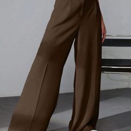 Next One Women Smart High-Rise Easy Wash Pleated Trousers-picture-27