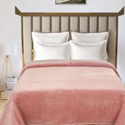 Florida Peach-Coloured 300 GSM Double Bed Blanket-image-81
