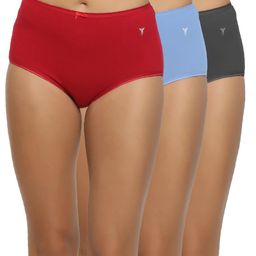 Shyygl Set of 3 High-Rise Hipster Briefs-image-67