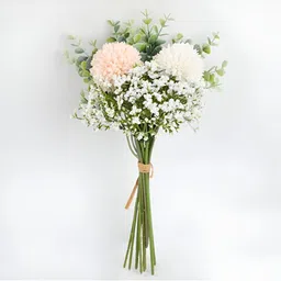 XERGY Cream-Coloured 10 Pieces Chrysanthemum Artificial Flower-picture-45