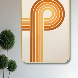SAF Cream & White Abstract Printed Wooden Wall Art-picture-2
