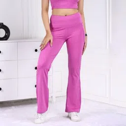 Mlada Women Flared Lint Free Trousers-image-9