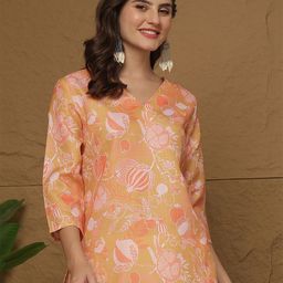 Anouk Rustic Women Ethnic Motifs Printed V-Neck Straight Kurti-image-97
