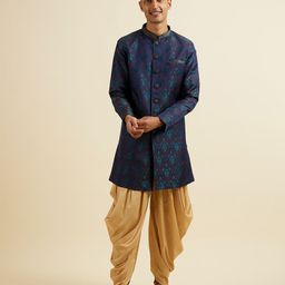 Manyavar Men Ethnic Motifs Regular Kurta with Patiala-image-28