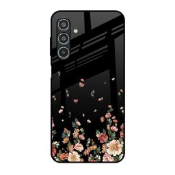 QRIOH Floating Floral Print Glass Samsung Galaxy M35 5G Back Case-image-6