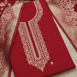 Soch Floral Embroidered sequinned Unstitched Dress Material-image-87