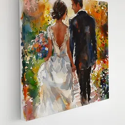Myntra Elegant Homes White & Black Couple Printed Canvas Wall Art-image-34